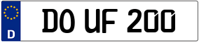 Trailer License Plate